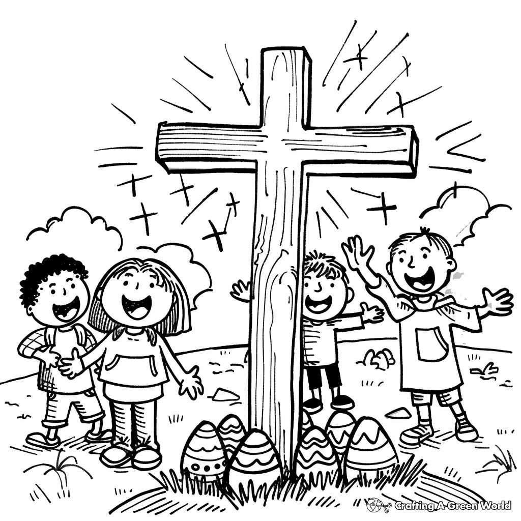 He Is Risen Coloring Pages Free Printable 