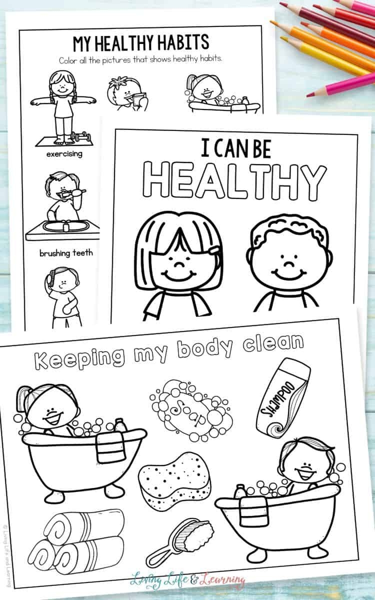 Healthy Body Coloring Pages Engage Young Learners
