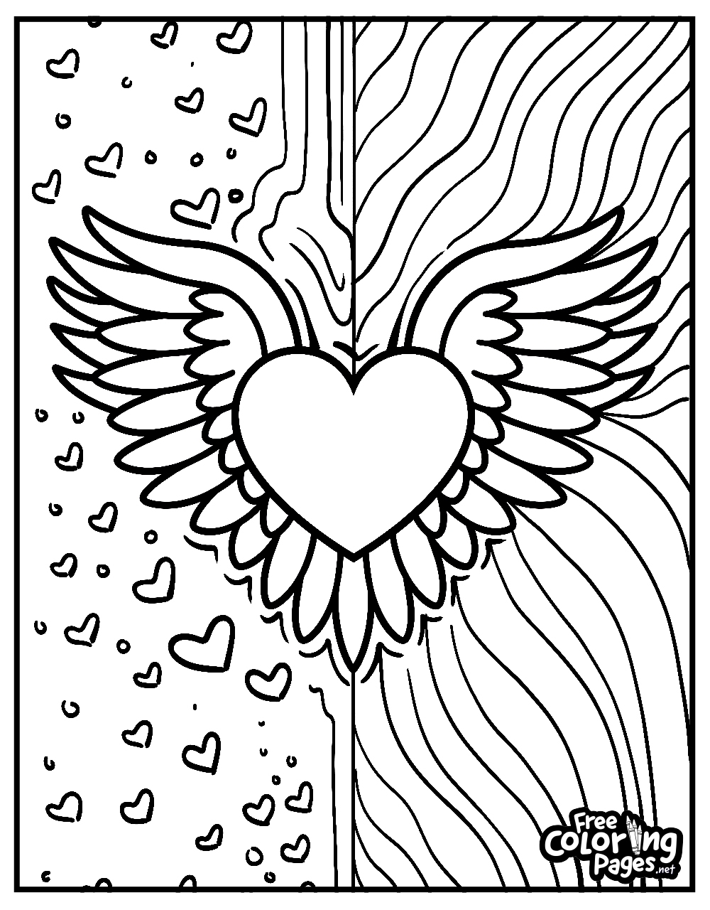 Hearts Coloring Pages Free Coloring Pages