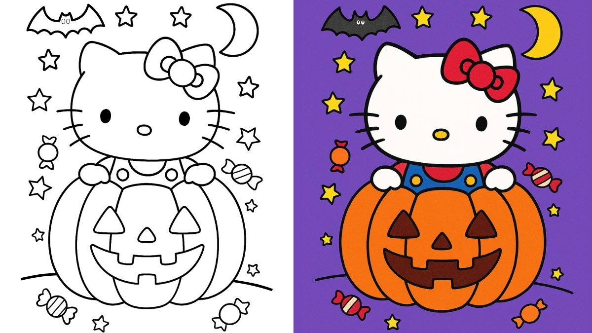 Hello Kitty Halloween Coloring Pages 34 Free Printable PDFs 