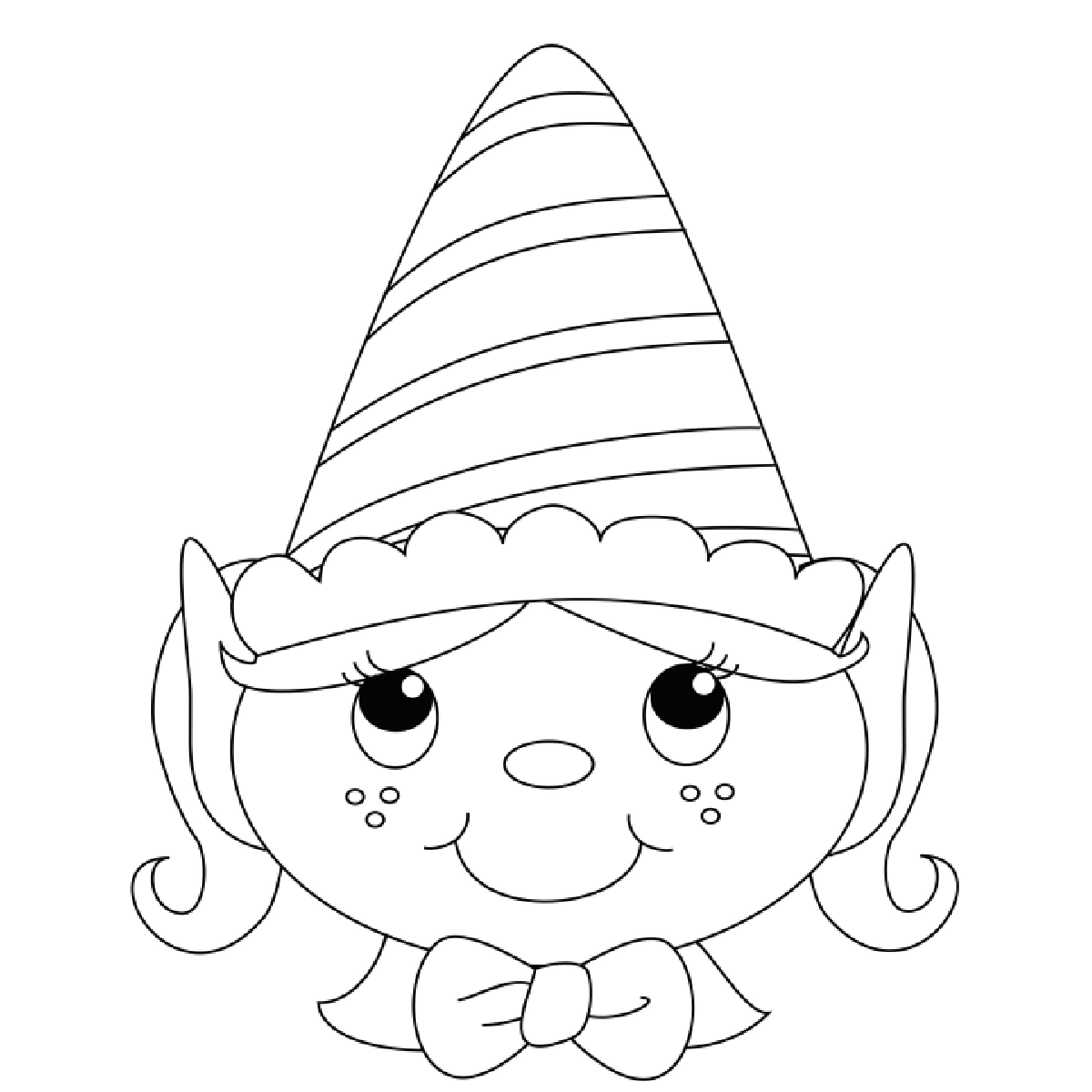 elf coloring pages