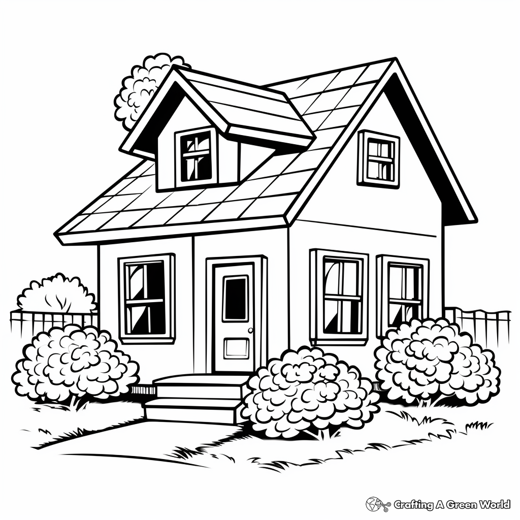 building coloring pages for preschool