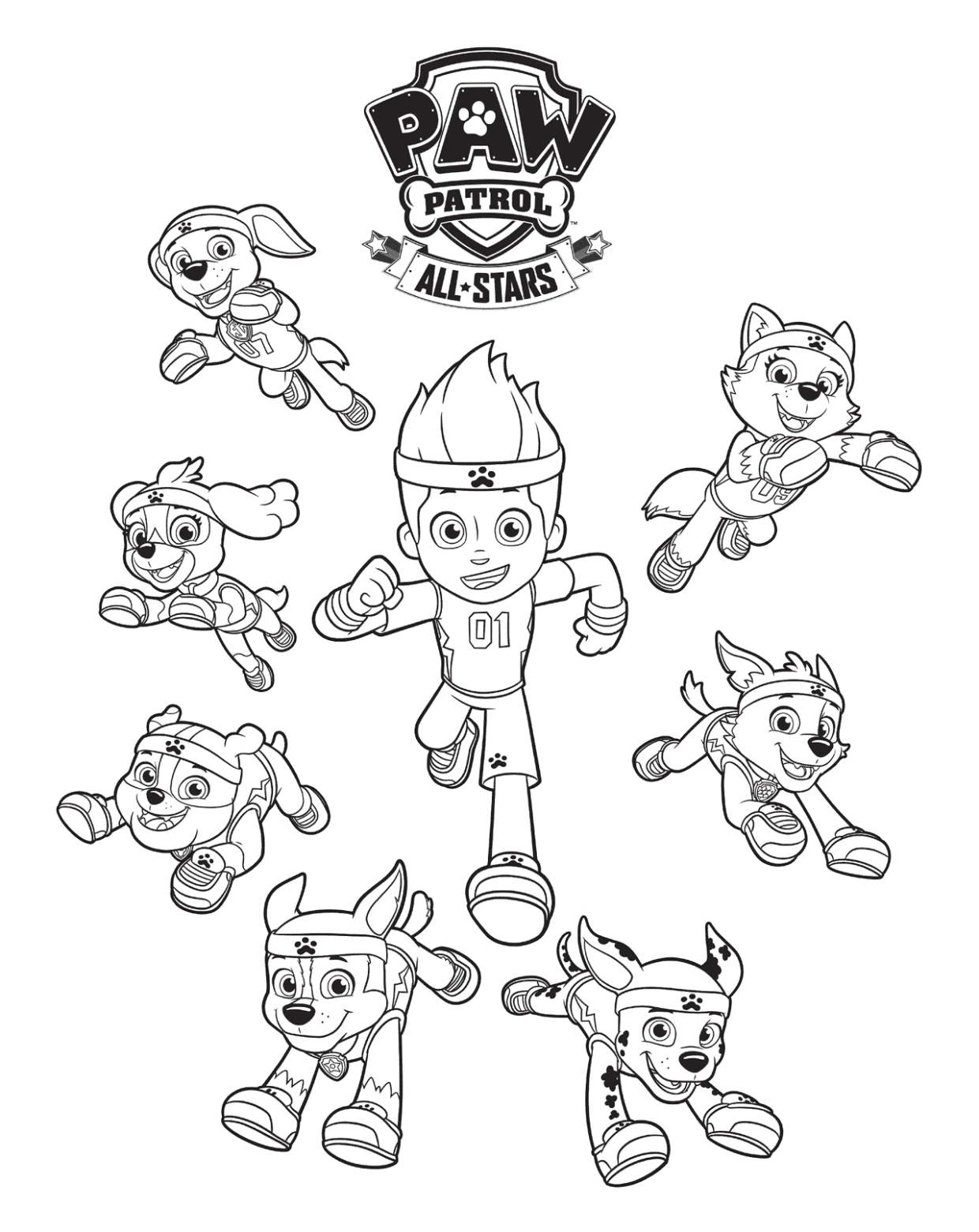 Home Paw Patrol Coloring Pages For Kids