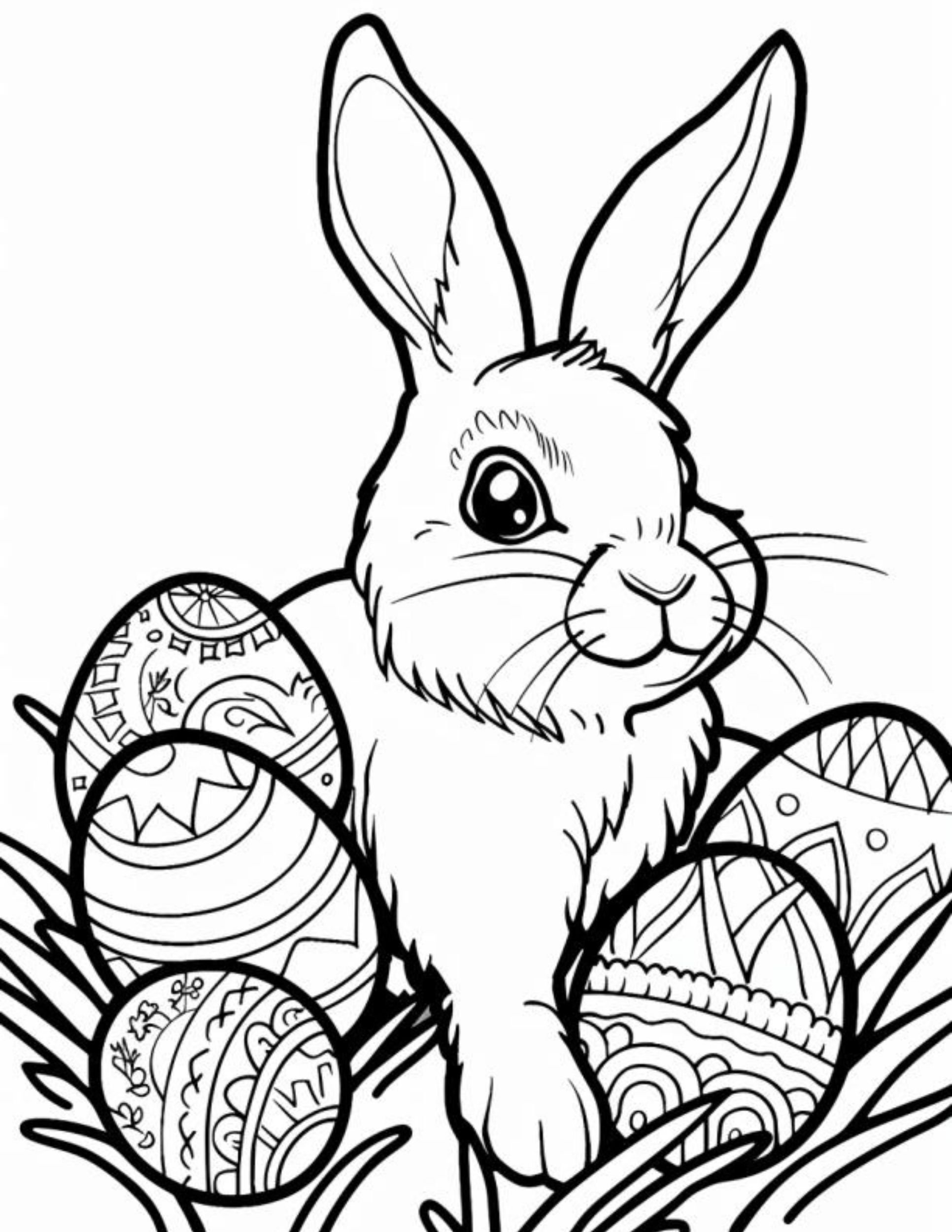 bunny coloring pages