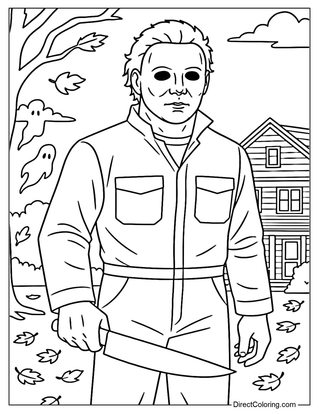 Horror Coloring Pages Free PDF To Download And Print