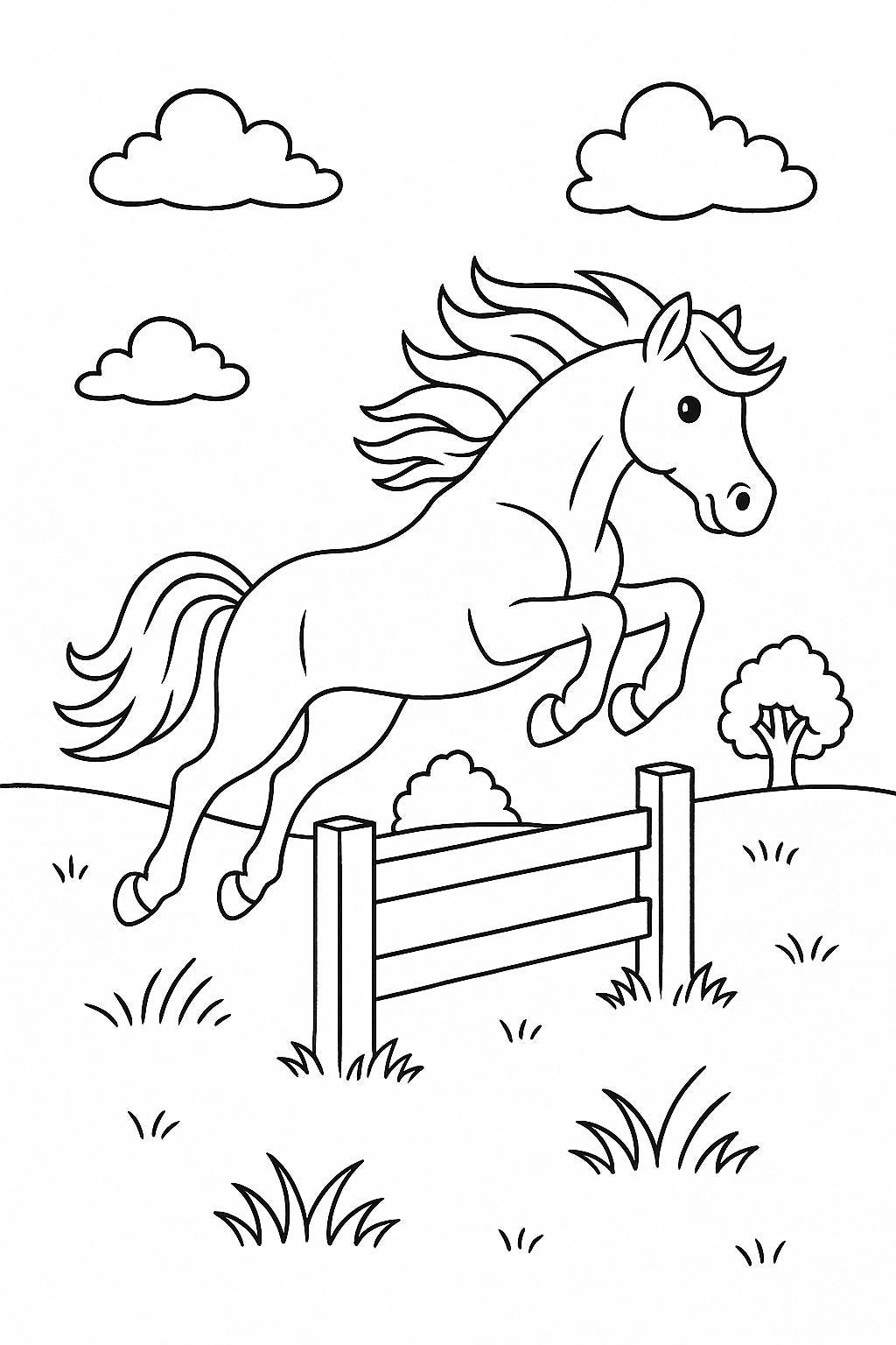 horse coloring pages printable