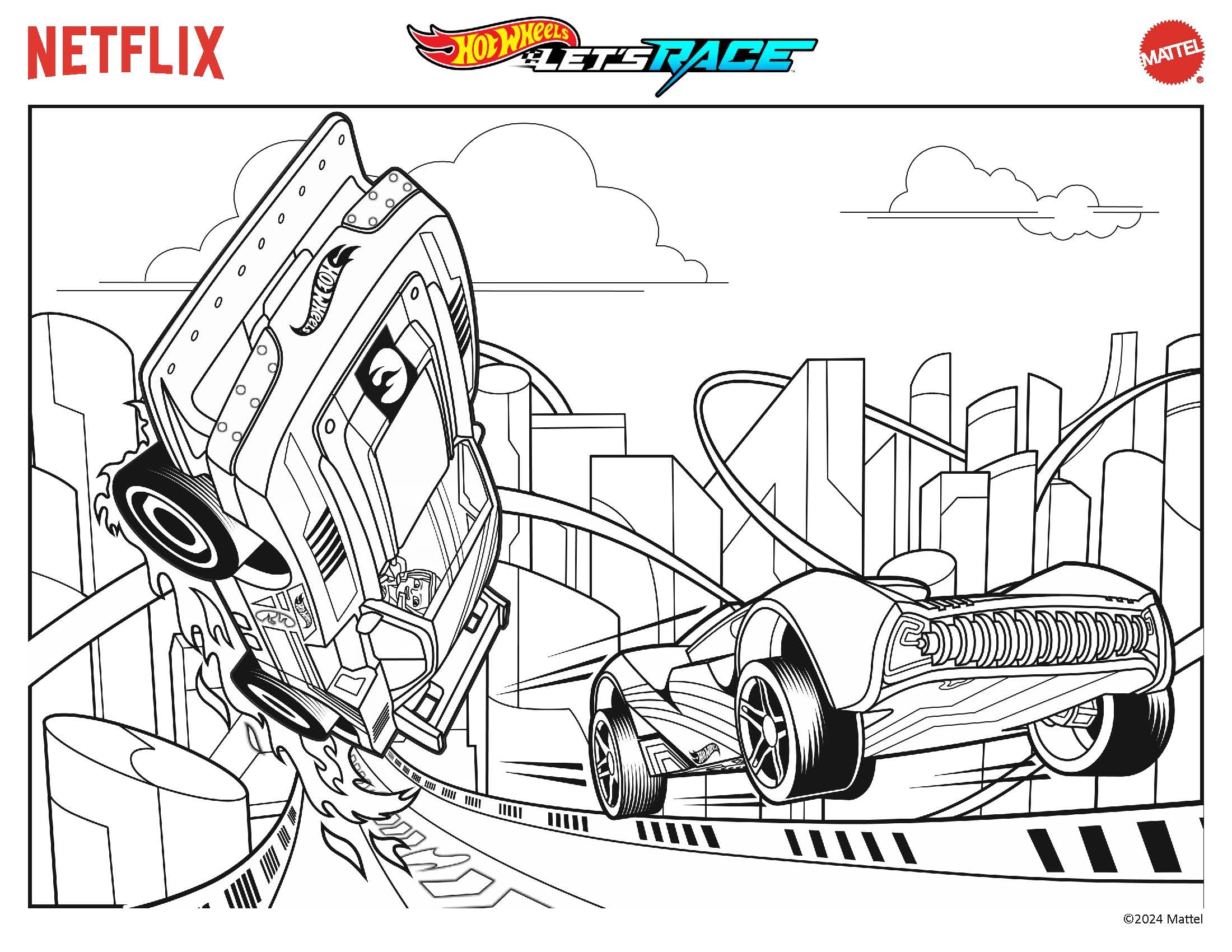 Hot Wheels Coloring Pages Hot Wheels Let s Race Coloring Pages