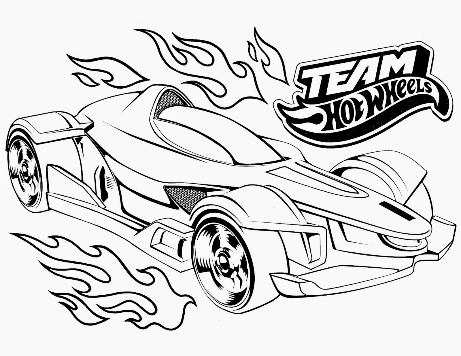 hot wheels coloring page