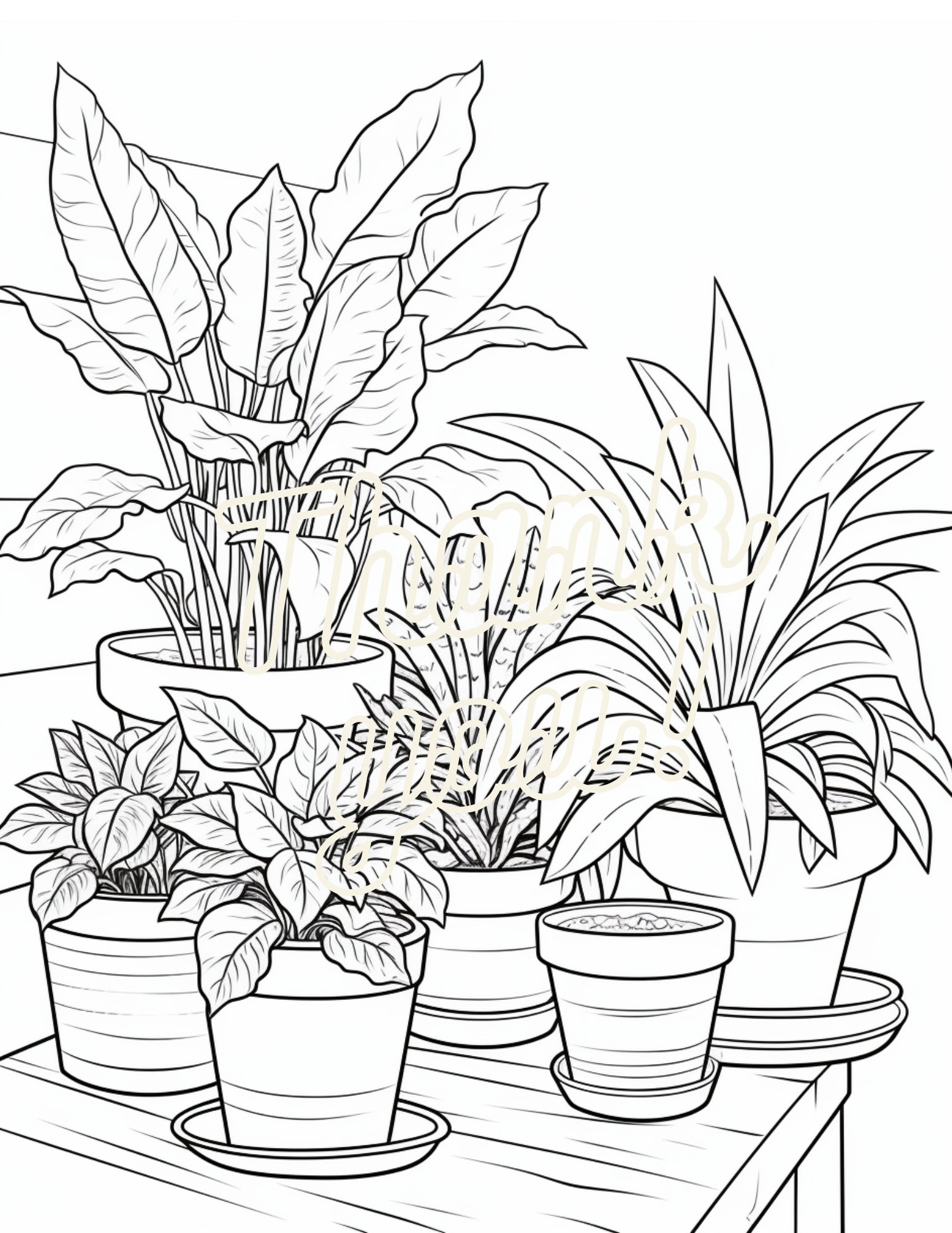 plant coloring pages