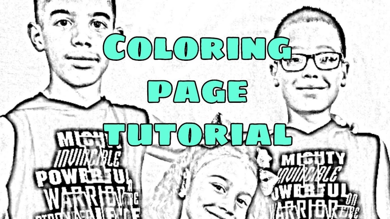 How To Turn Picture Into A Coloring Page Tutorial Using Picsart YouTube