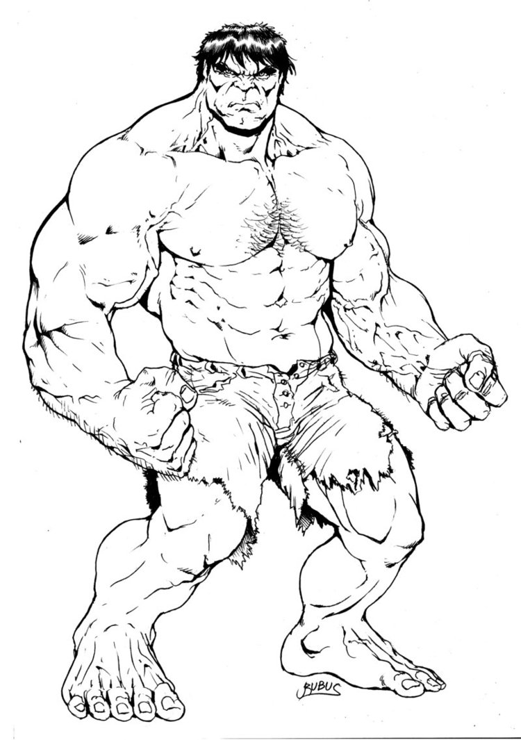 Hulk Image To Print And Color Hulk Coloring Pages