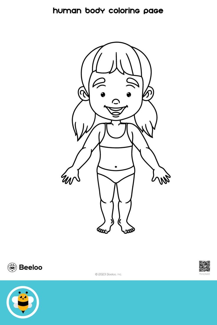 body parts coloring pages for preschool