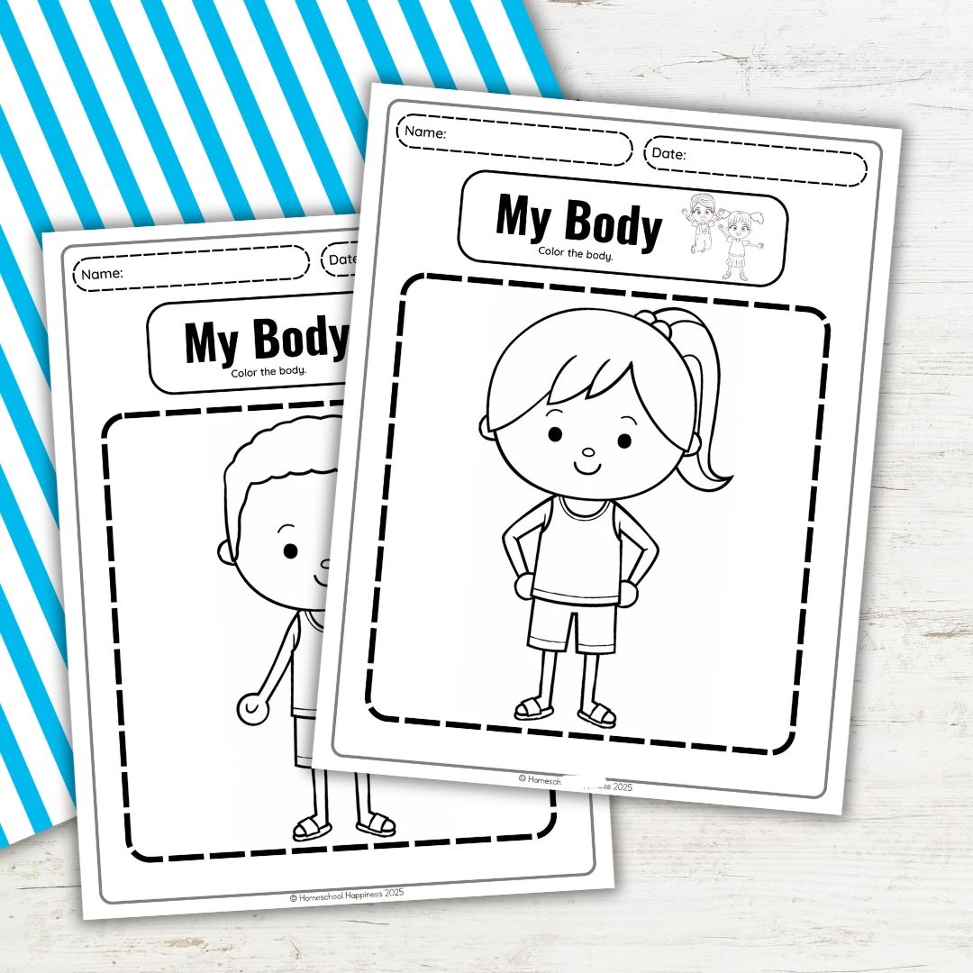 Human Body Coloring Pages For Preschoolers To Print
