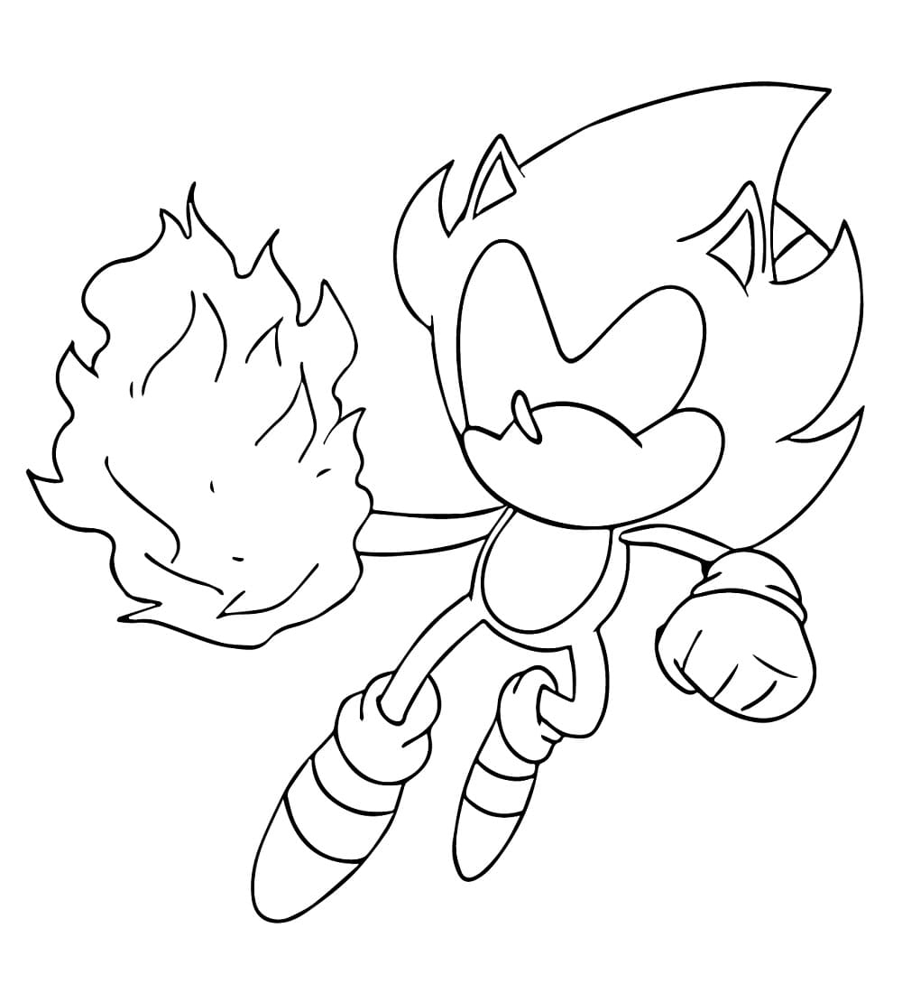 Image Of Dark Sonic Coloring Page Download Print Or Color Online For Free