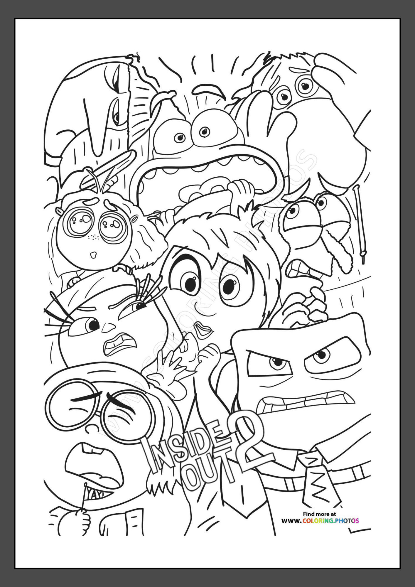Inside Out 2 Coloring Book 10 Pcs By Cmlogao16 Raket PH