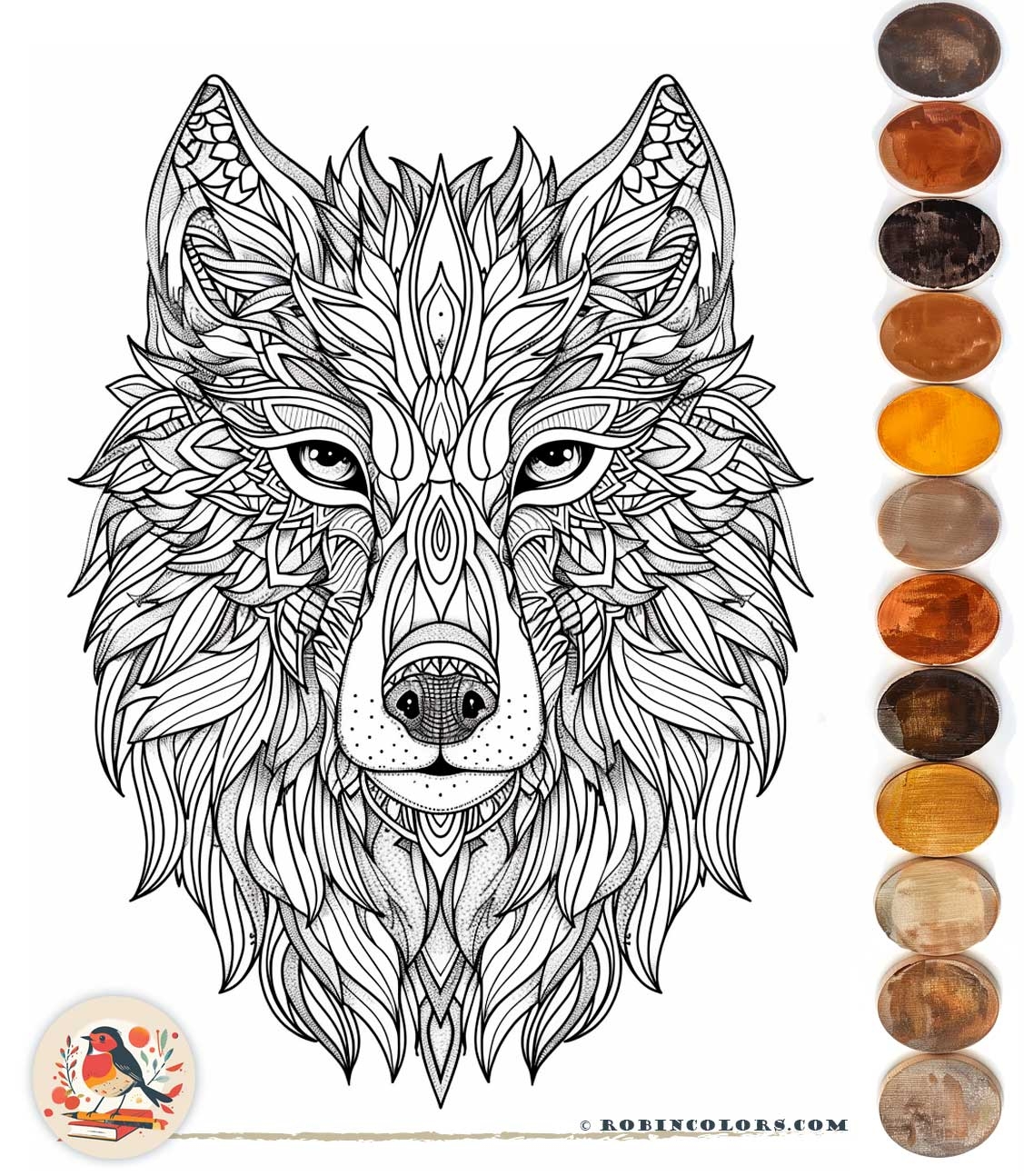 printable coloring animal pages