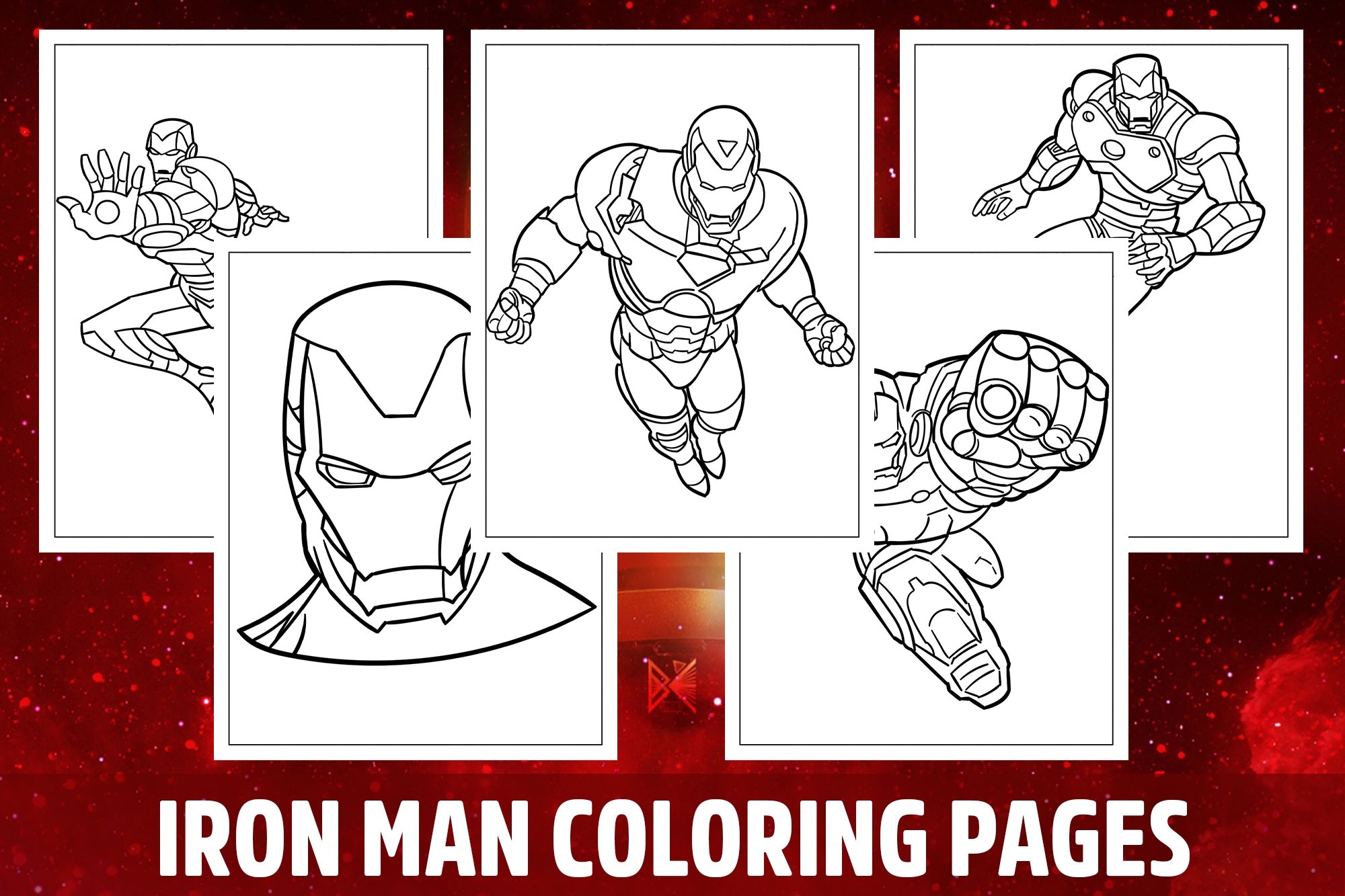 iron man coloring page