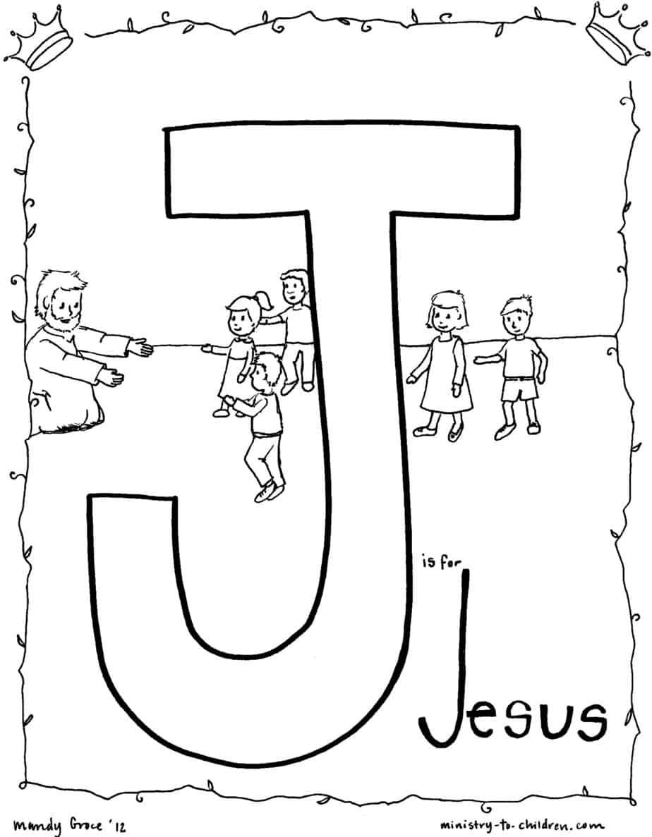 letter j coloring pages for preschool