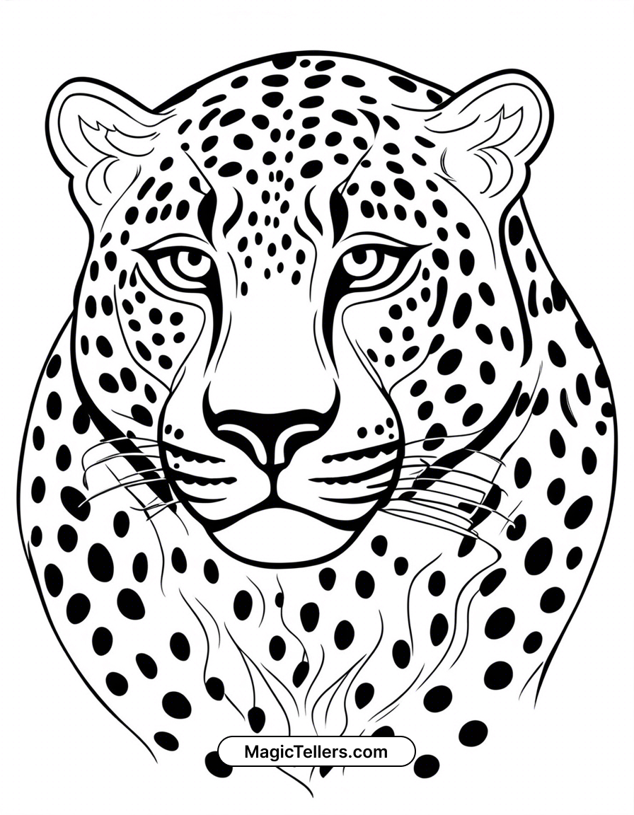 Jaguar Coloring Page