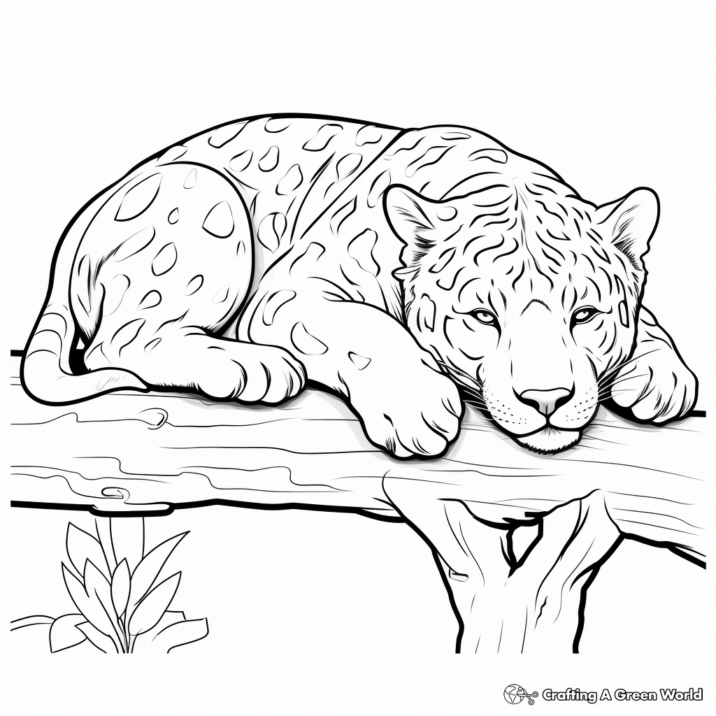 jaguar animal coloring pages