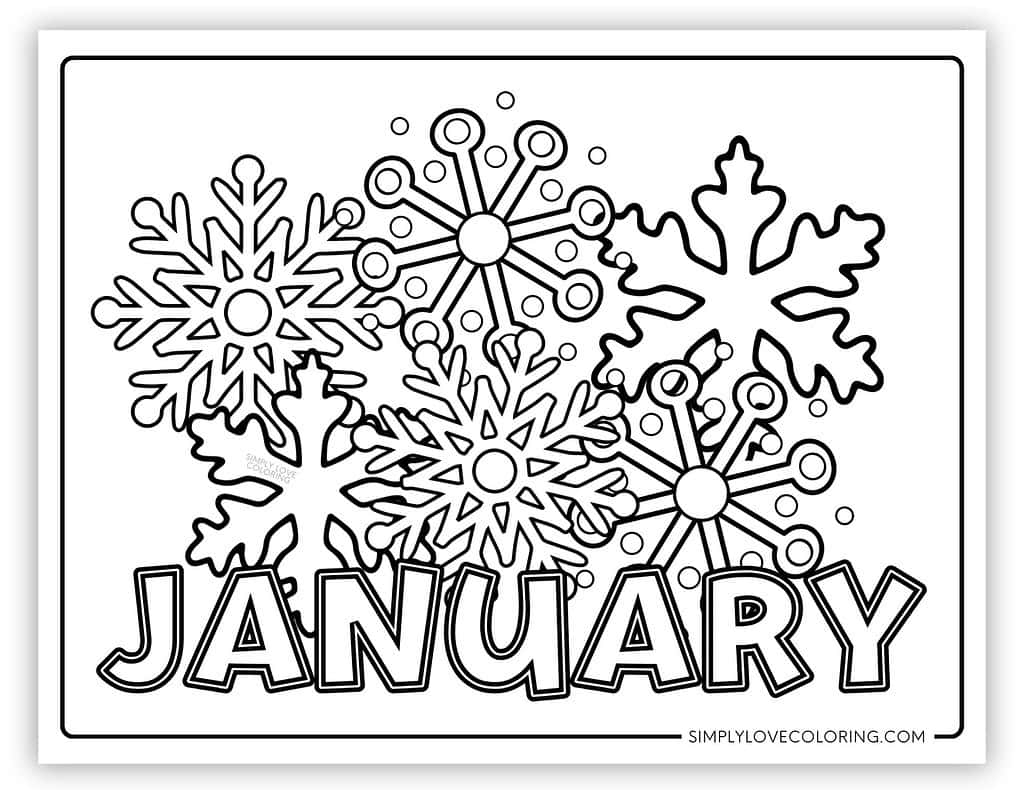 January Coloring Pages Free PDF Printables Simply Love Coloring