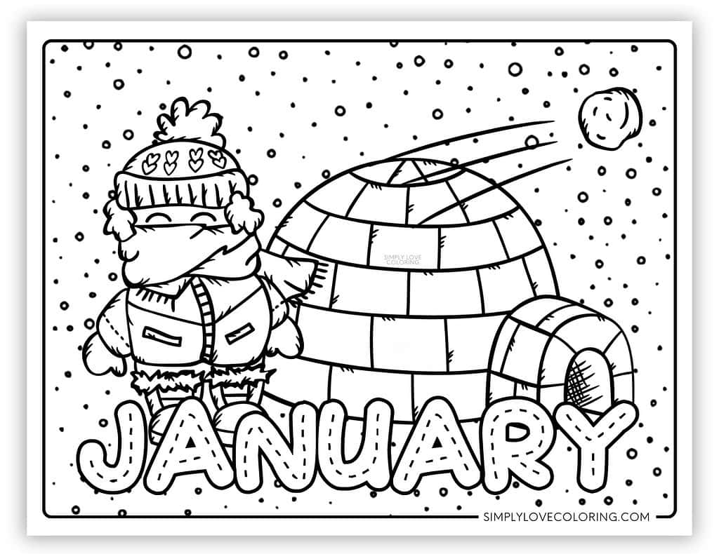 January Coloring Pages Free PDF Printables Simply Love Coloring