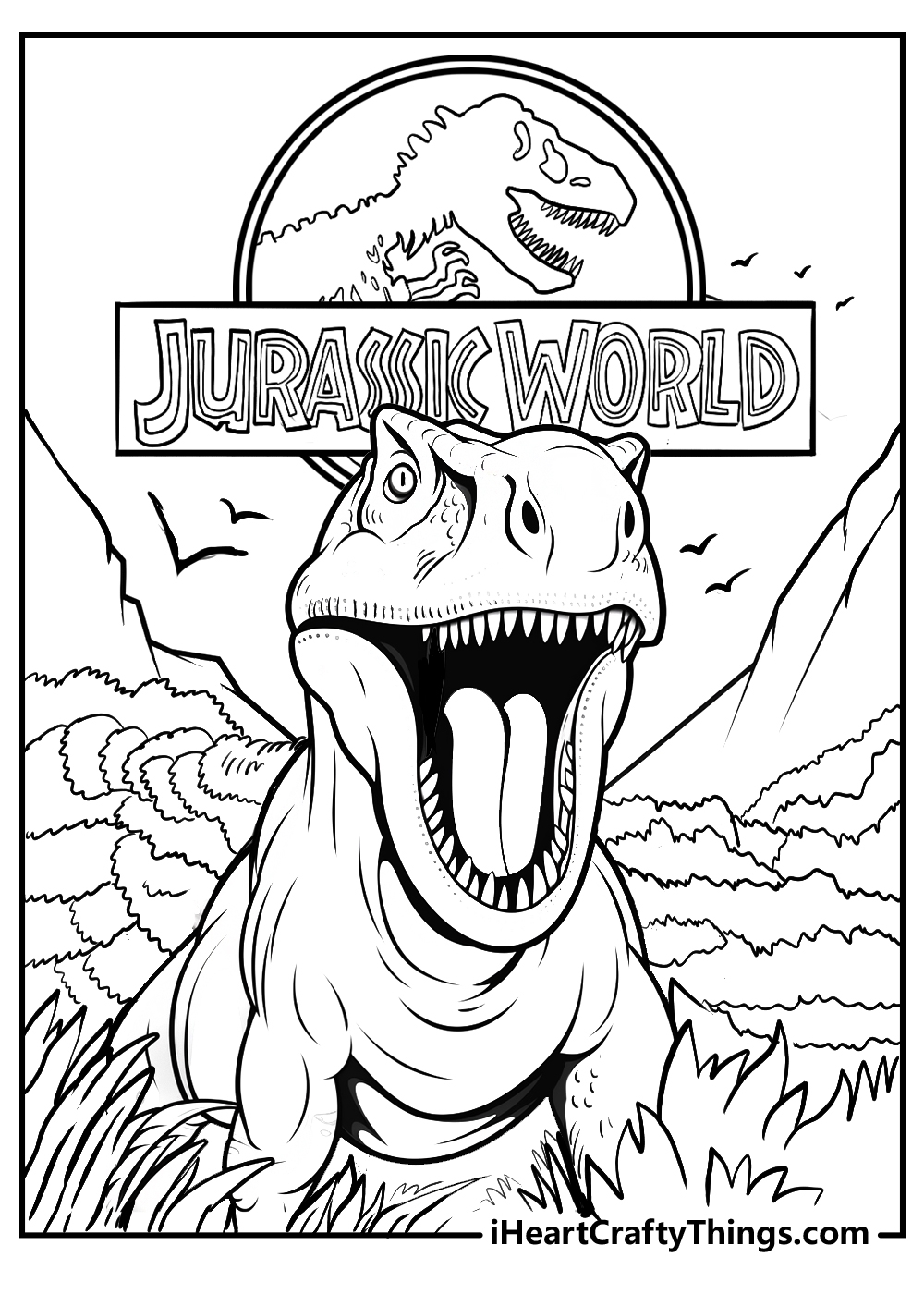 Jurassic World Coloring Pages 100 Free Printables 