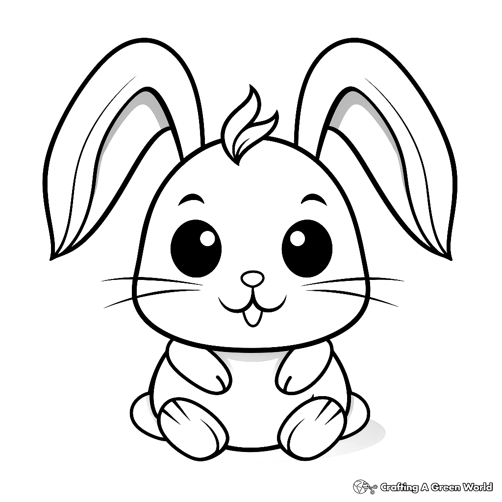 bunny coloring page