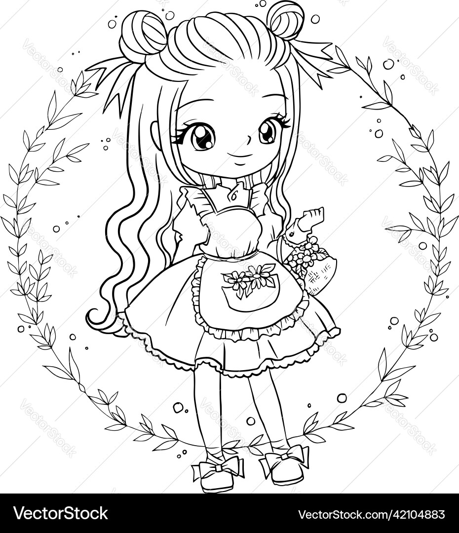 anime princess coloring pages