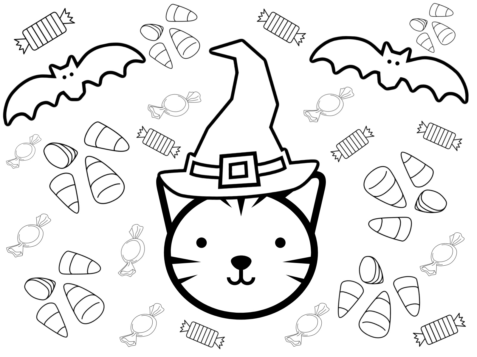 preschool halloween coloring pages free