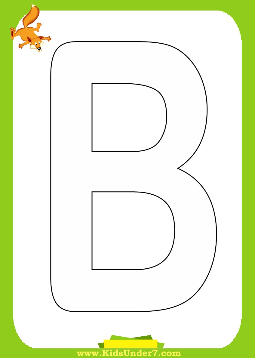 preschool letter alphabet coloring pages