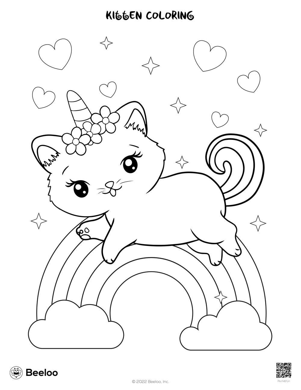 kitten coloring pages