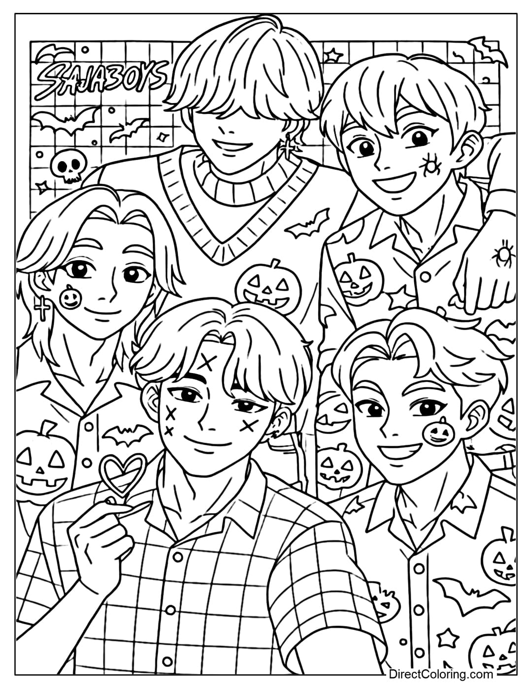kpop coloring pages