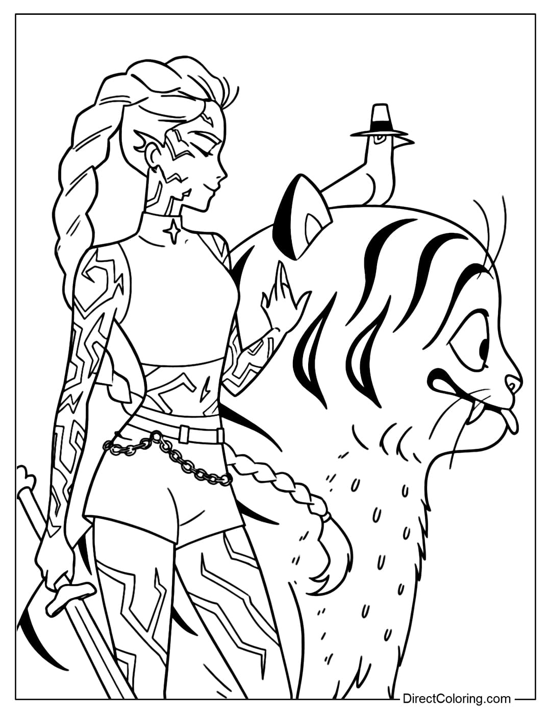 KPop Demon Hunters Coloring Pages Free PDF To Download And Print