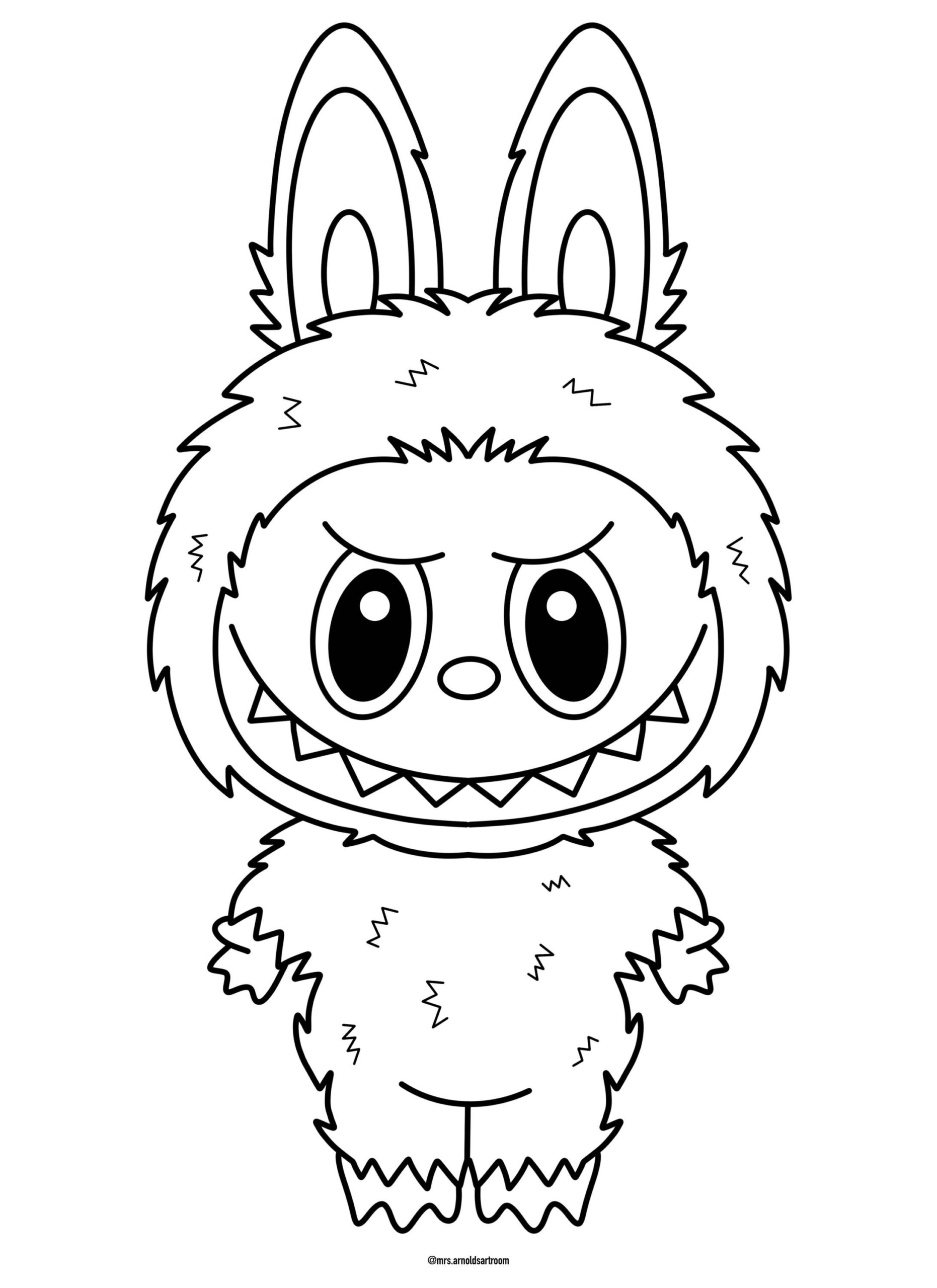 Labubu Coloring Pages By Mrs Arnolds Art Room TPT
