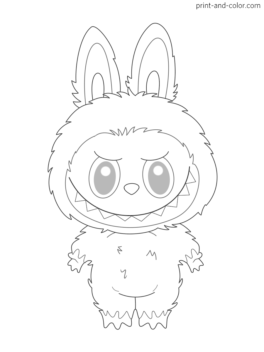 labubu coloring page