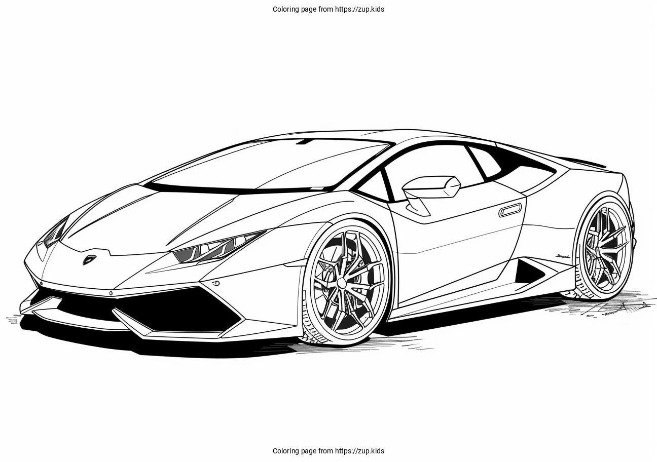 lamborghini coloring page