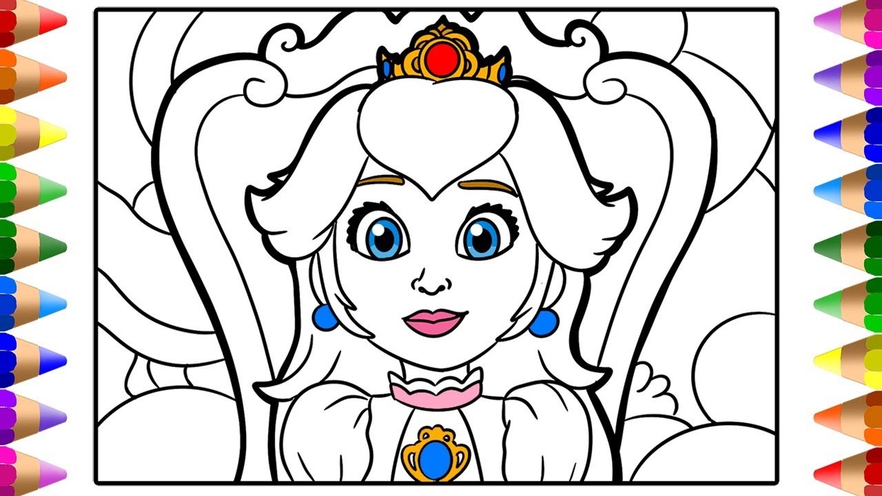 Let s Learn To Draw Princess Peach Coloring Pages The Super Mario Bros Movie YouTube Let s Learn To Draw Princess Peach Coloring Pages The Super Mario Bros Movie YouTube