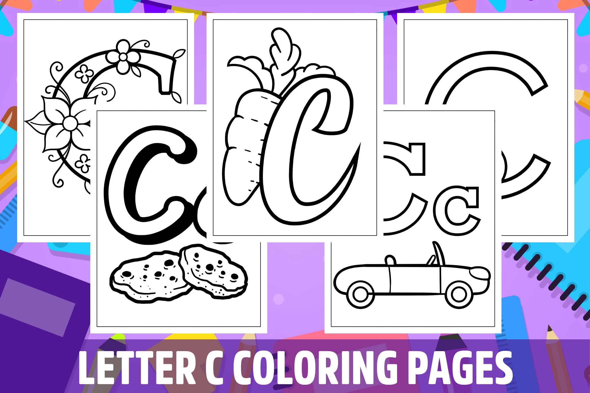 preschool letter c coloring pages