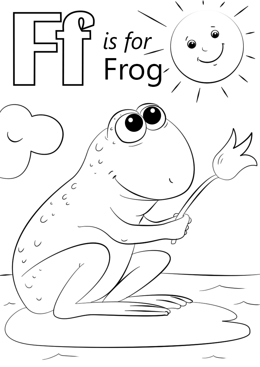 f coloring pages for preschoolers