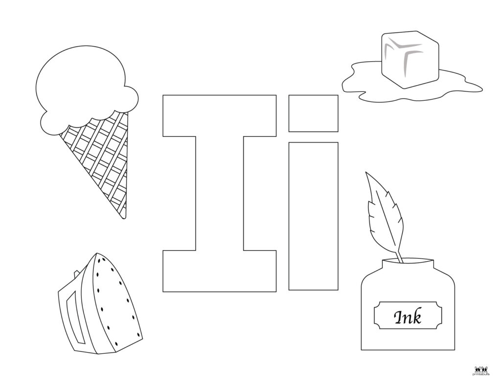 Letter I Coloring Pages 15 FREE Pages Printabulls