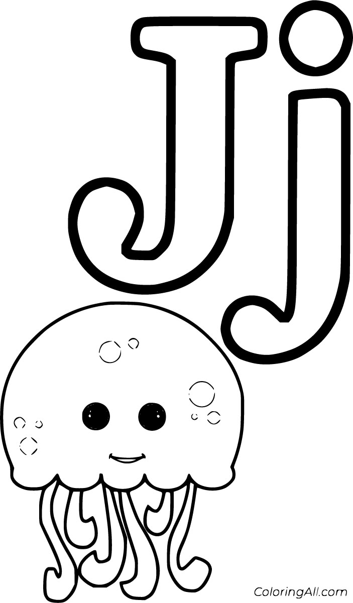 preschool letter j coloring pages