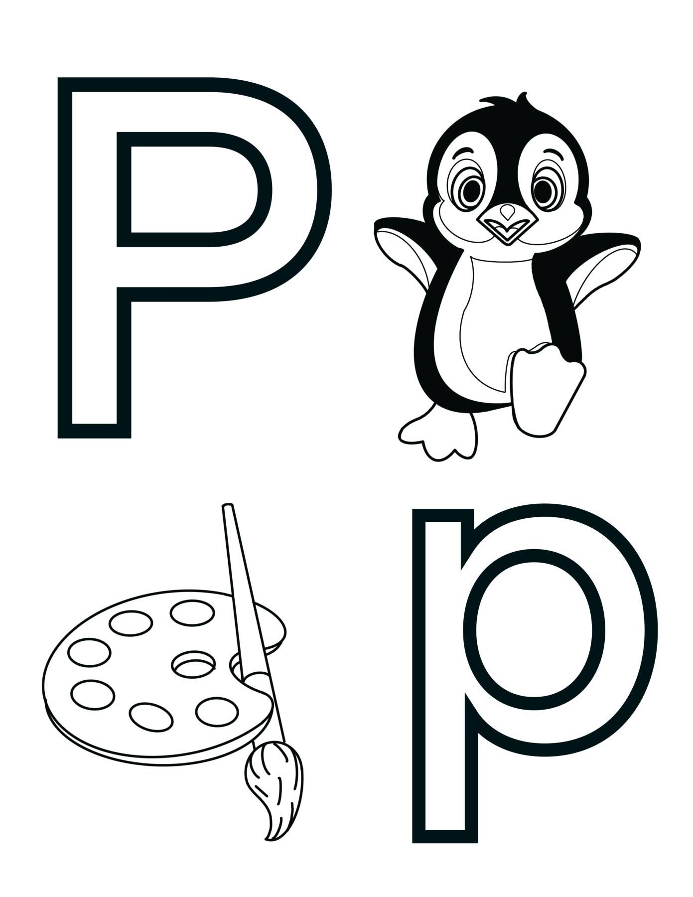 Letter P Alphabet Coloring Page By Knox Worksheets TPT