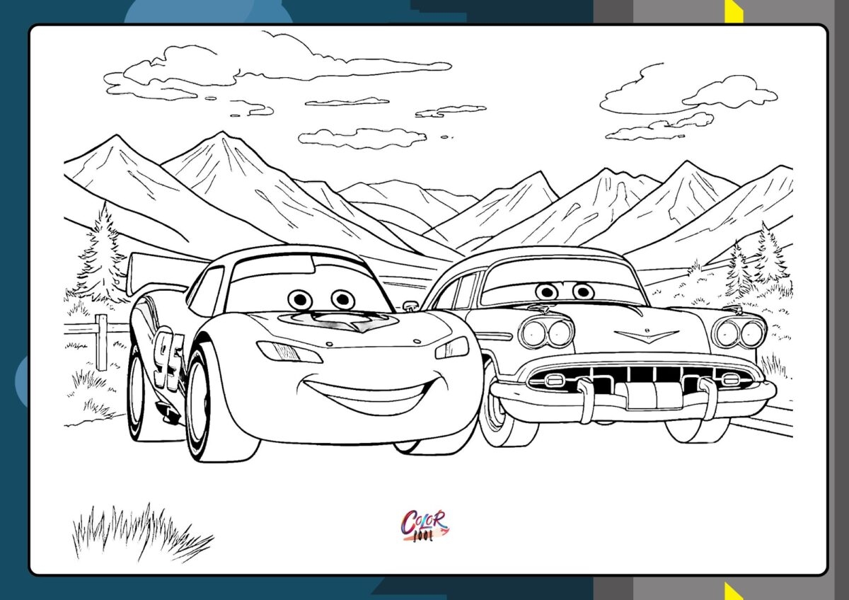 lightning mcqueen coloring pages