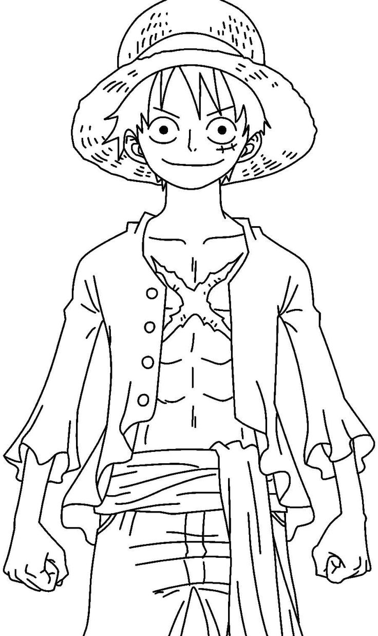 Luffy Coloring Pages Coloring4k