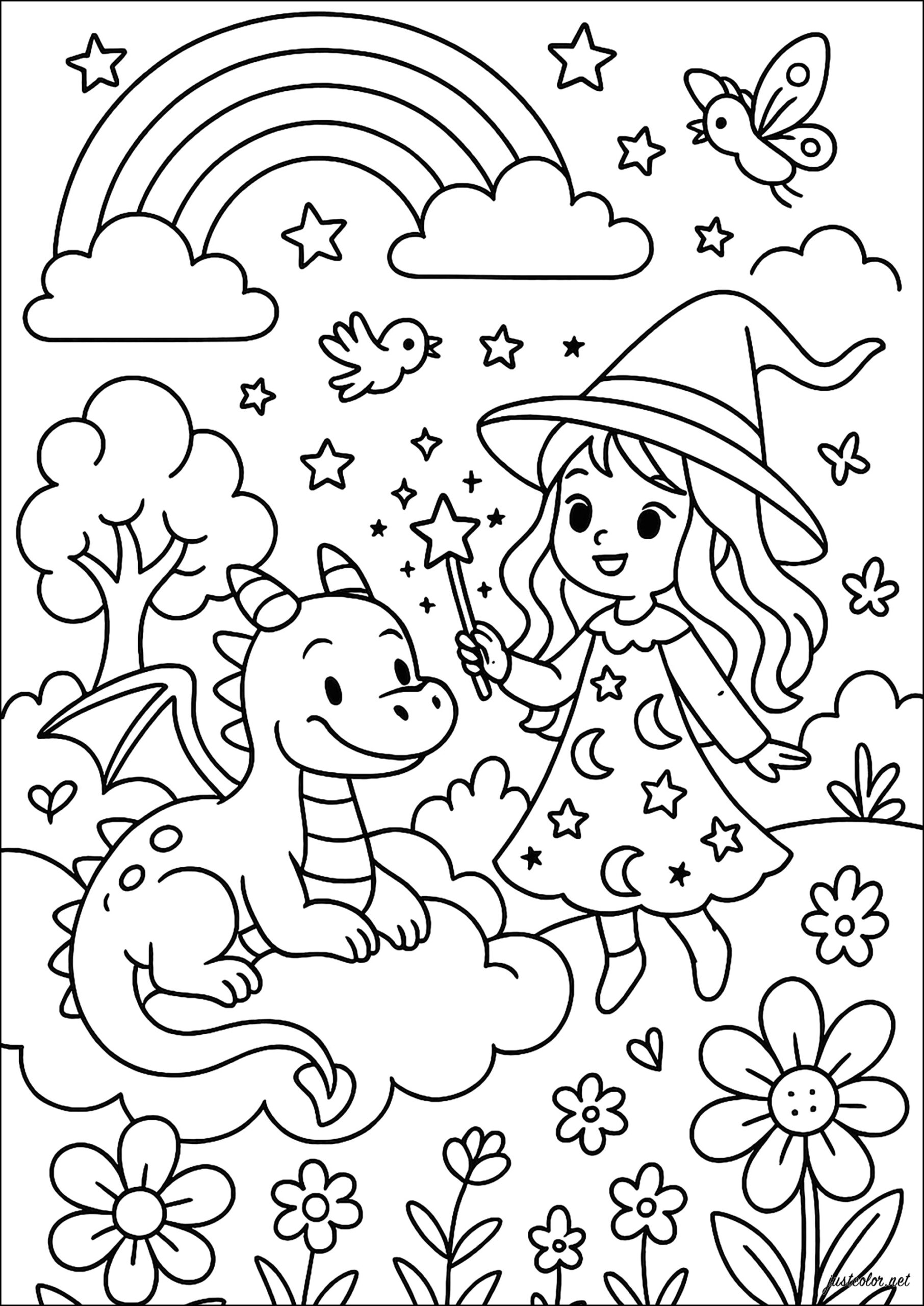 fairy coloring page
