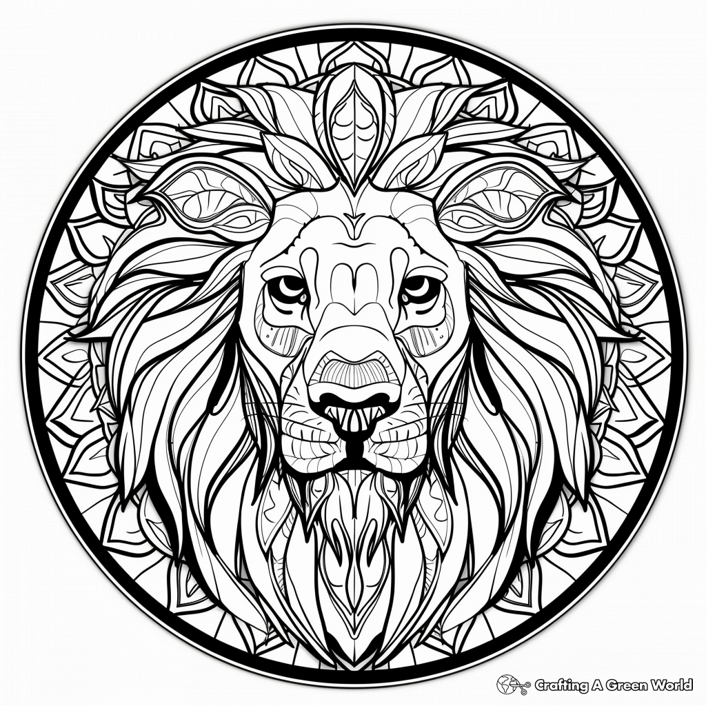 mandala animal coloring pages