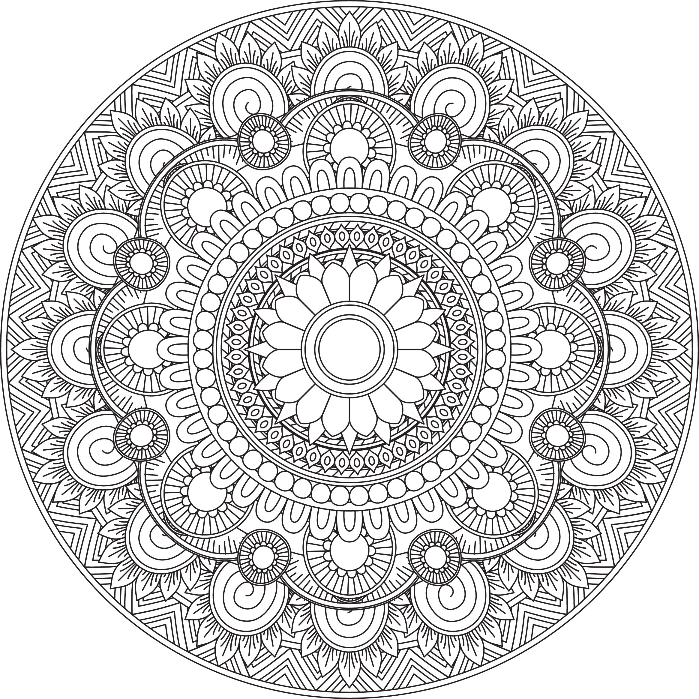 Mandala Coloring Pages Adult Coloring Sheet Printable Coloring Page Grown Up Coloring Printable Art Color Anti stress Coloring Etsy