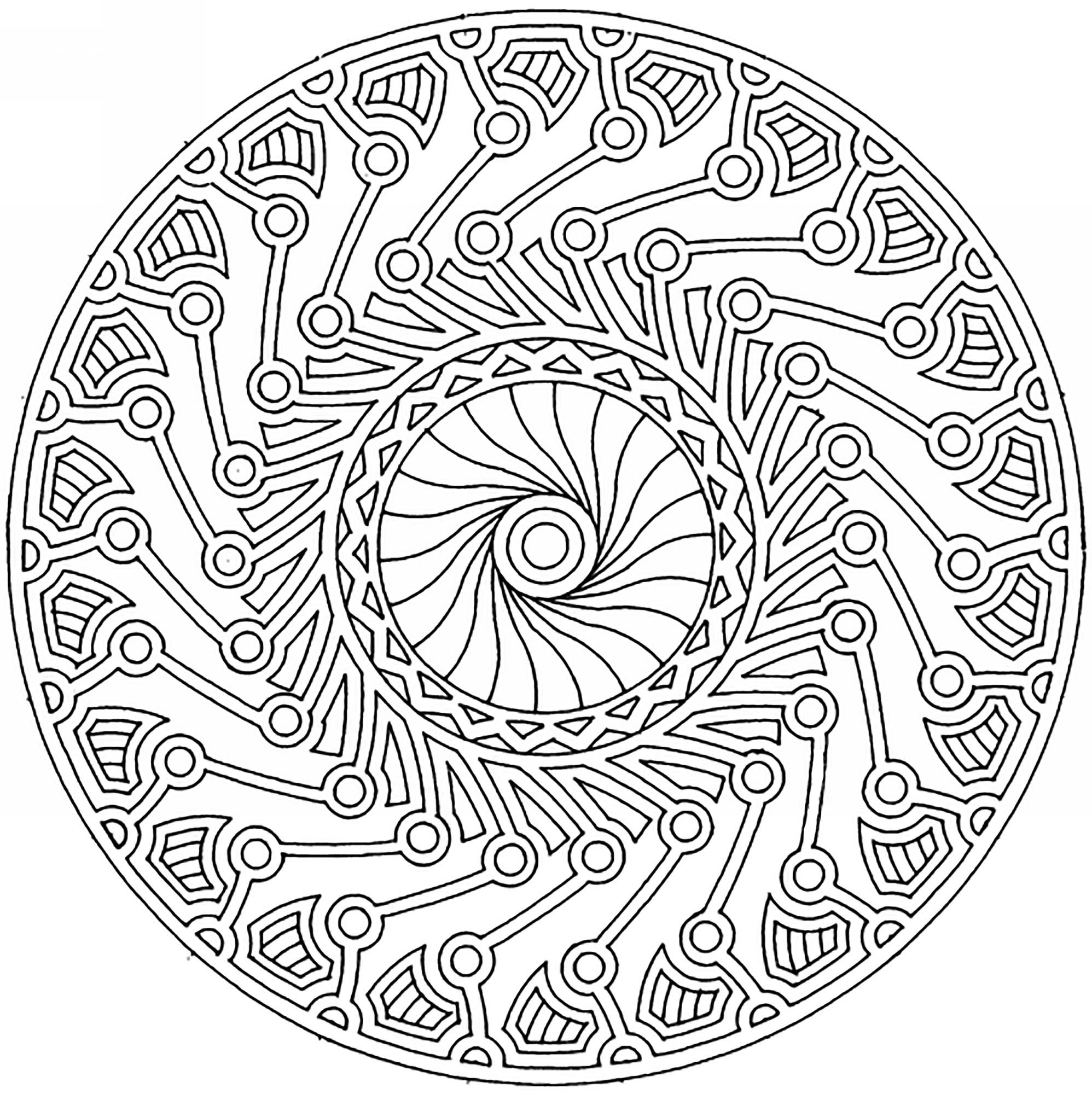 free mandala coloring pages