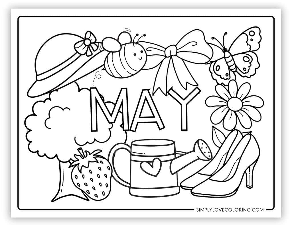 may coloring pages